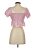 Shein Pink Short Sleeve Blouse Size 4 - photo 2