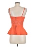 Bebe 100% Polyester Orange Sleeveless Top Size 6 - photo 2