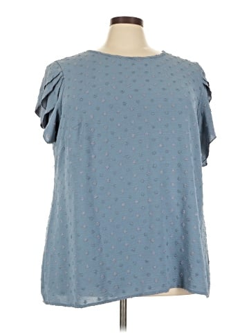 BLOOMCHIC Short Sleeve Blouse (view 1)