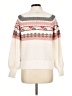 Michael Stars Print Ivory Pullover Sweater Size Lg (2) - photo 2
