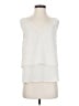 HD in Paris 100% Polyester Ivory Sleeveless Blouse Size 4 - photo 1