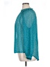 Elle 100% Polyester Teal Long Sleeve Blouse Size XL - photo 5