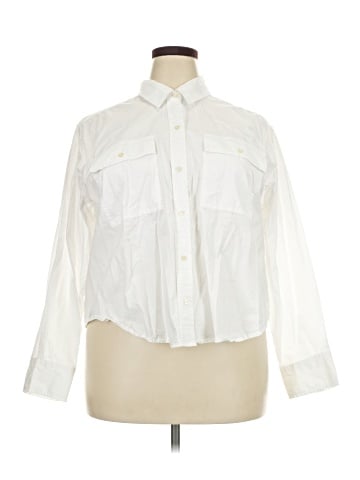 Free Assembly 3/4 Sleeve Button-Down Shirt (view 1)