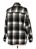 Angel Kiss 100% Polyester Plaid Gray Black Coat Size L - photo 2