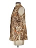 Jaclyn Smith Paisley Brown Sleeveless Blouse Size S - photo 5