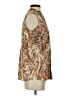 Jaclyn Smith Paisley Brown Sleeveless Blouse Size S - photo 4