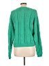 Cynthia Rowley 100% Cotton Solid Green Pullover Sweater Size L - photo 2