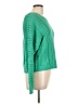 Cynthia Rowley 100% Cotton Solid Green Pullover Sweater Size L - photo 4