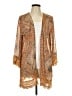 Rewind 100% Polyester Orange Kimono Size L - photo 1