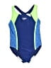 Speedo Color Block Blue One Piece Swimsuit Size XS (kids) - photo 1