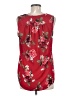 dalia 100% Polyester Red Sleeveless Blouse Size M - photo 2