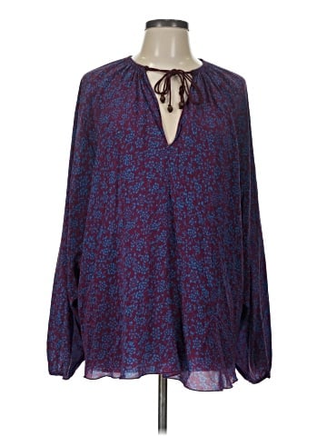 Elizabeth and James Long Sleeve Blouse (view 1)