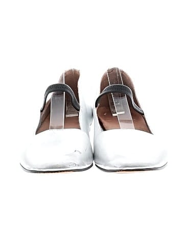 Madewell The Greta Ballet Flat in Metallic Leather (view 2)