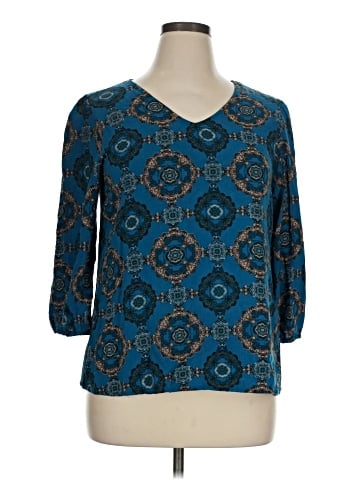 Bobeau 3/4 Sleeve Blouse (view 1)