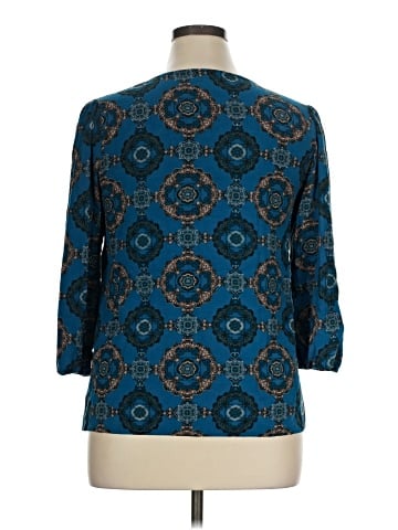 Bobeau 3/4 Sleeve Blouse (view 2)