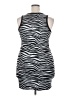 No Boundaries 100% Recycled Polyester Animal Print Silver Casual Dress Size XXL - photo 2