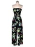 Fab'rik 100% Polyester Tropical Black Jumpsuit Size S - photo 1