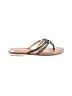 Coach Floral Gold Flip Flops Size 7 - photo 1