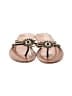 Coach Floral Gold Flip Flops Size 7 - photo 2