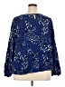 Cato 100% Rayon Blue Long Sleeve Blouse Size 26/28W - photo 2