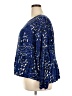 Cato 100% Rayon Blue Long Sleeve Blouse Size 26/28W - photo 5