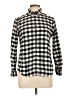Lands' End Checkered-gingham Black Long Sleeve Button-Down Shirt Size 10 (petite) - photo 1