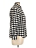 Lands' End Checkered-gingham Black Long Sleeve Button-Down Shirt Size 10 (petite) - photo 4