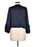 XXI 100% Polyester Blue 3/4 Sleeve Blouse Size L - photo 2