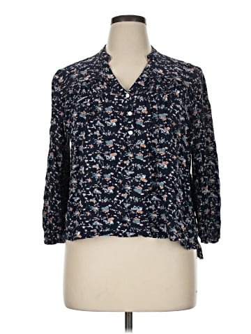 Caslon 3/4 Sleeve Button-Down Shirt (view 1)