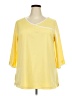 Junonia Yellow 3/4 Sleeve Top Size 2X - photo 1