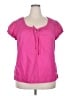 Cato 100% Cotton Pink Short Sleeve Blouse Size 18-20W - photo 1
