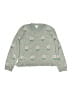 Crewcuts Outlet 100% Cotton Floral Green Pullover Sweater Size 8 - 9 - photo 1