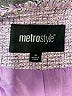 Metrostyle 100% Polyester Tweed Purple Blazer Size 10 - photo 6
