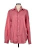 Perry Ellis Chevron-herringbone Red Long Sleeve Button-Down Shirt Size M - photo 1