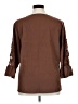 Unbranded 100% Polyester Brown 3/4 Sleeve Blouse Size XL - photo 2