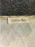 Cotton Bleu Metallic Gold Short Sleeve Top Size M - photo 7