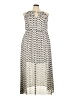 Torrid 100% Polyester Chevron-herringbone Ivory Casual Dress Size 3X Plus (3) - photo 1