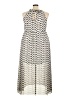 Torrid 100% Polyester Chevron-herringbone Ivory Casual Dress Size 3X Plus (3) - photo 2