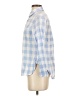 Persifor Checkered-gingham Blue 3/4 Sleeve Button-Down Shirt Size S - photo 5
