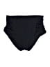 Kona Sol Solid Black Swimsuit Bottoms Size M - photo 1