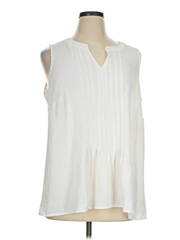 Nina Leonard Sleeveless Blouse (view 1)