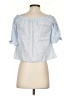Atmosphere Blue Short Sleeve Blouse Size 4 - photo 2