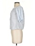 Atmosphere Blue Short Sleeve Blouse Size 4 - photo 5