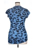 Silvergate 100% Polyester Animal Print Blue Short Sleeve T-Shirt Size 1X - photo 2