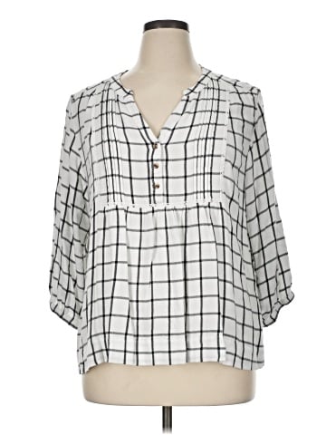 Wrangler Jeans Co 3/4 Sleeve Blouse (view 1)