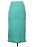 Azules Solid Teal Casual Skirt Size S - photo 2