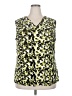 Kasper Yellow Sleeveless Blouse Size 2X - photo 1