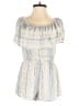 Audrey 3+1 Aztec Or Tribal Print Blue Ivory Romper Size S - photo 1
