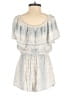 Audrey 3+1 Aztec Or Tribal Print Blue Ivory Romper Size S - photo 2