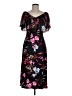 Connected Apparel Floral Black Cocktail Dress Size 6 (petite) - photo 1